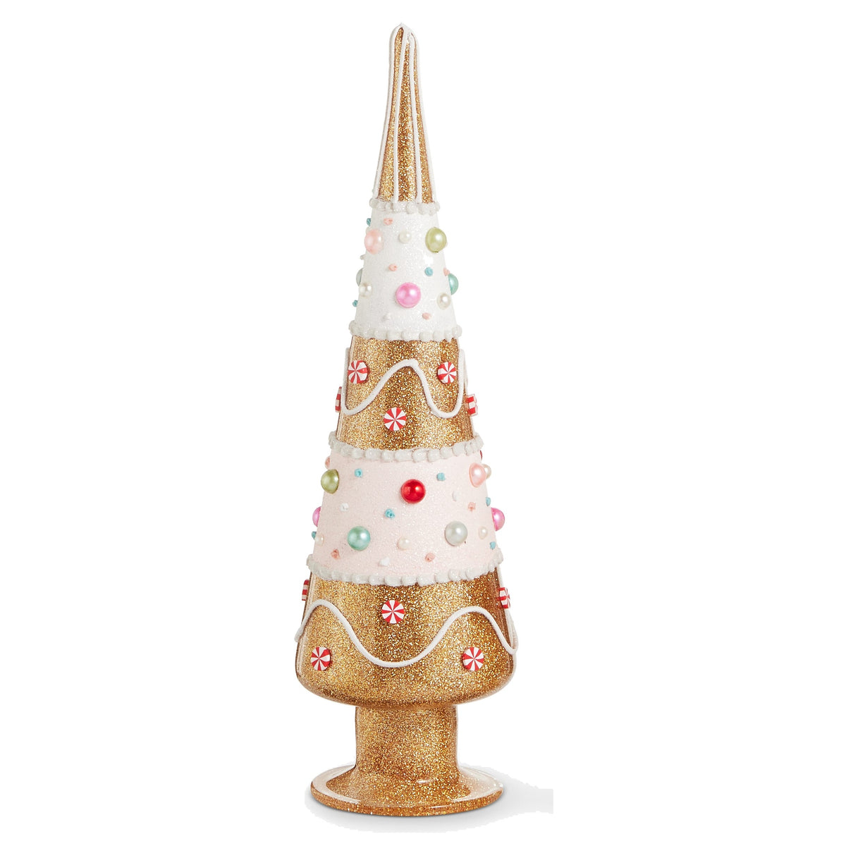 15" Candy Dot Gingerbread Trees, Small
