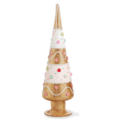 15" Candy Dot Gingerbread Trees, Small