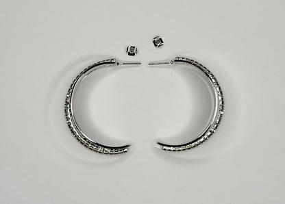 Hoop Earrings - Rhinestone