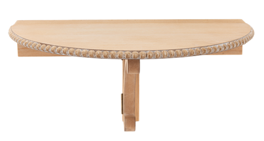 Beaded Edge Round Wall Shelf