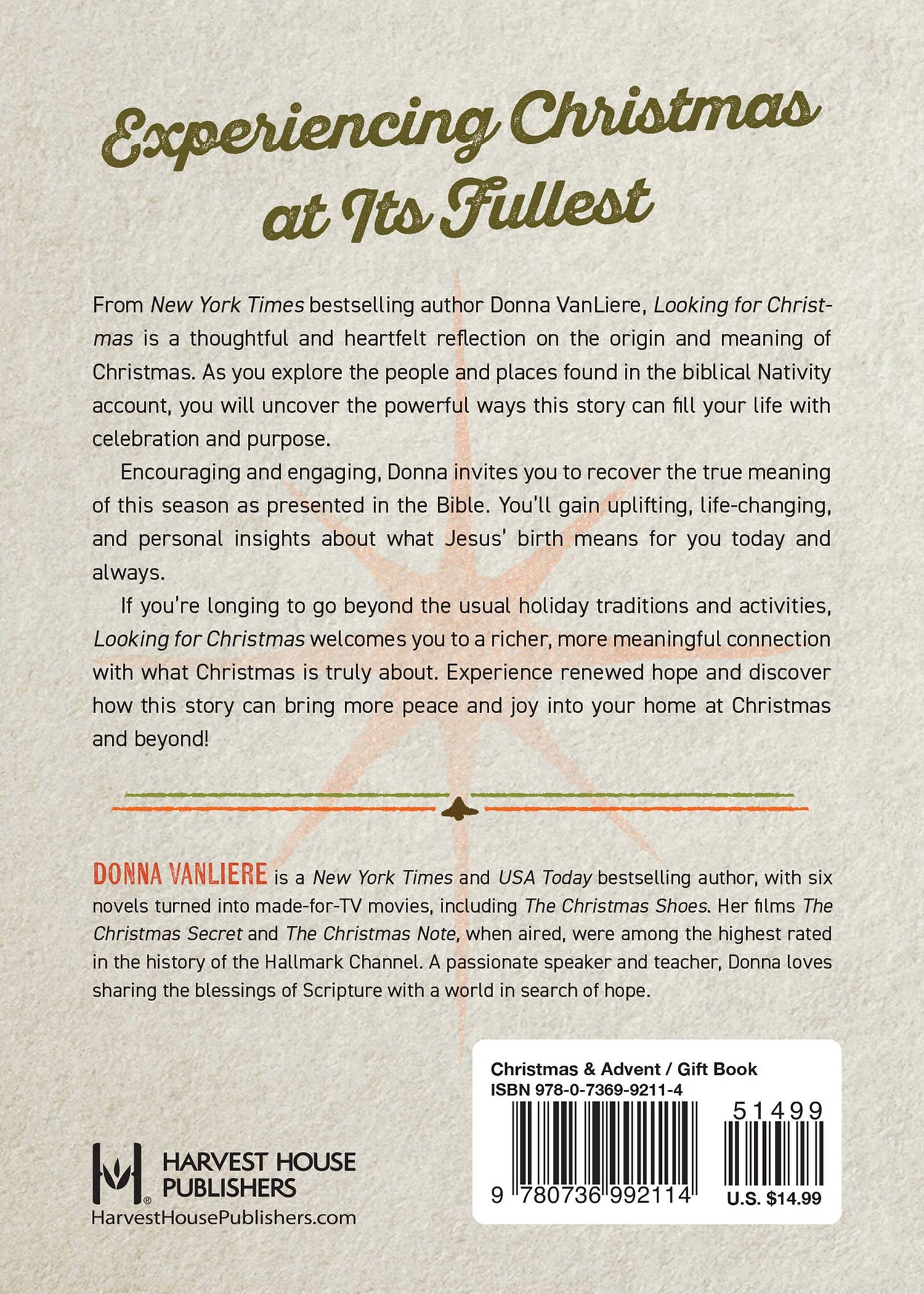 Libros de regalo y especiales de Harvest House Publishers - Buscando la Navidad