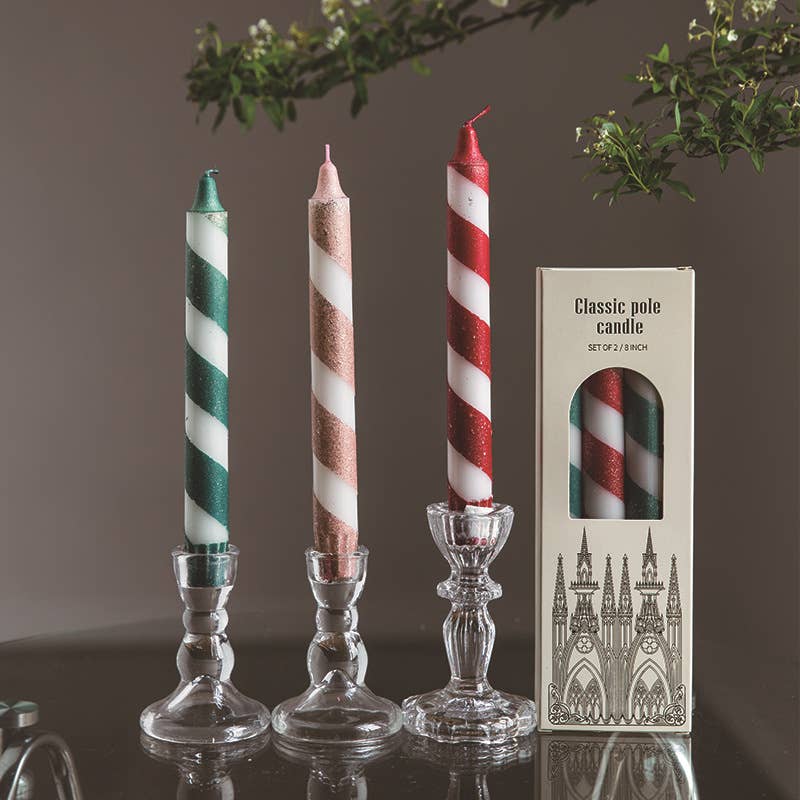Velas Meta - 3 velas aromáticas navideñas de estilo nórdico de 20 cm