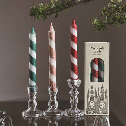 Velas Meta - 3 velas aromáticas navideñas de estilo nórdico de 20 cm