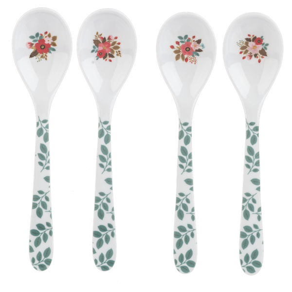 Floral Spoon - 4 pc