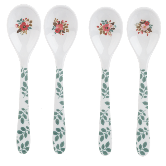 Floral Spoon - 4 pc