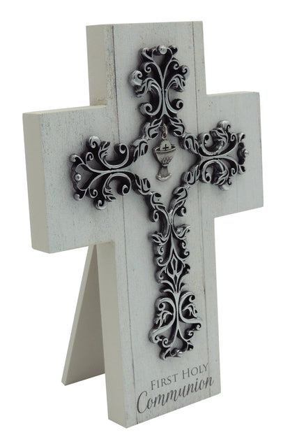 Filigree & Wood Communion Cross
