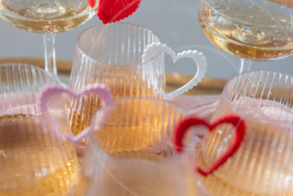 Retro Heart Drink Tags- Valentines drink tags