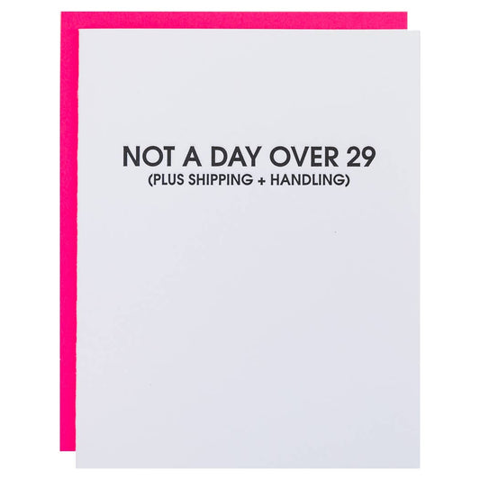 Chez Gagné - Ni un día después de los 29 *más gastos de envío y manipulación* - Tarjeta de cumpleaños de amistad