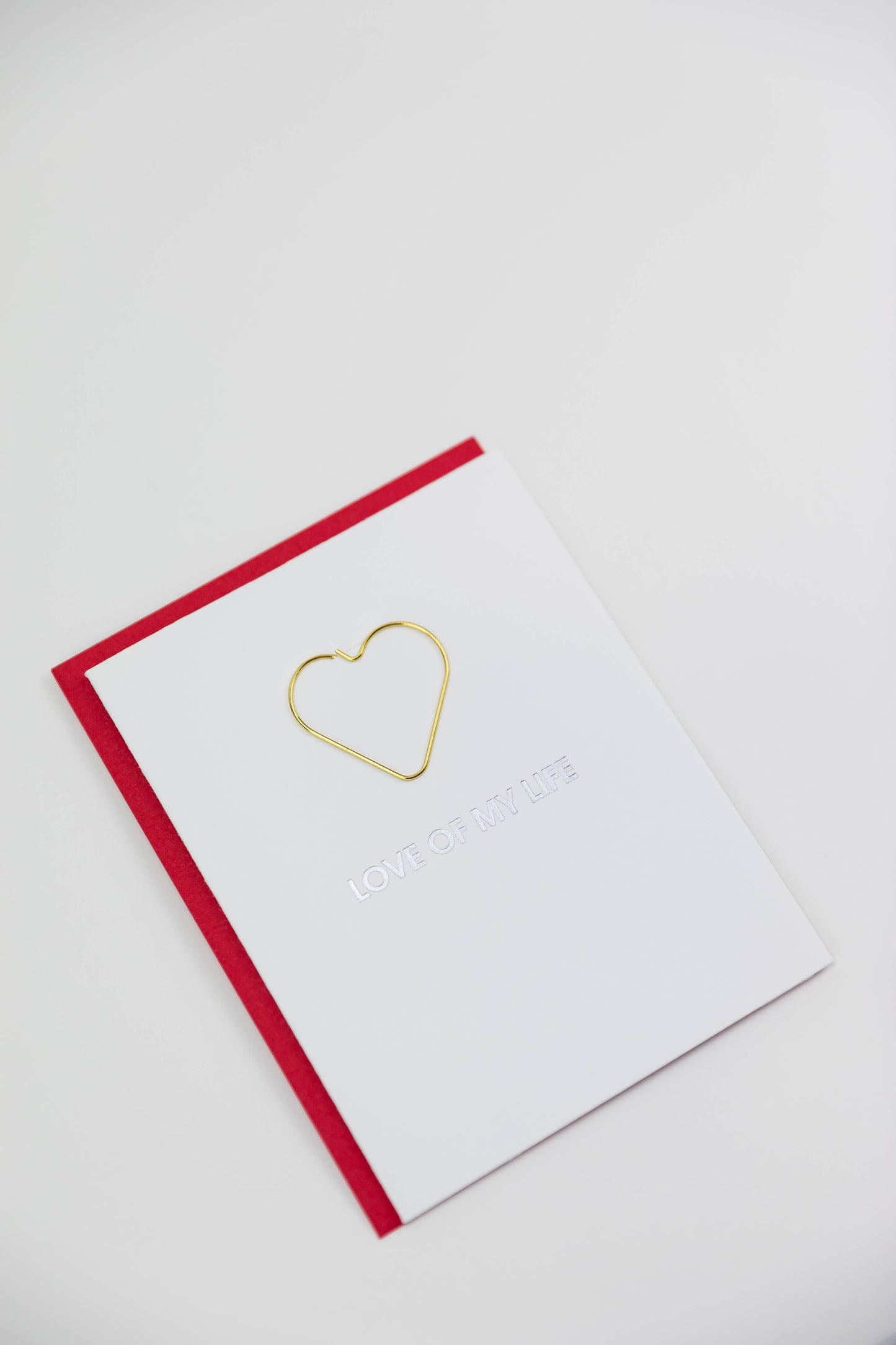 Love of My Life - Anniversary | Love - Heart Paperclip Card