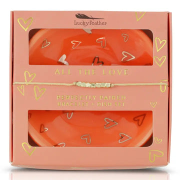 Bracelet + Dish Set - Love - Dish/Card Box