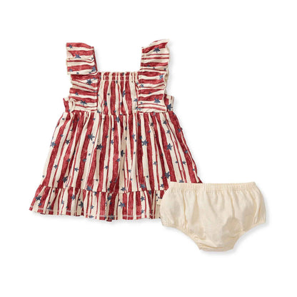 Stars & Stripes Organic Cotton Dress: 2T