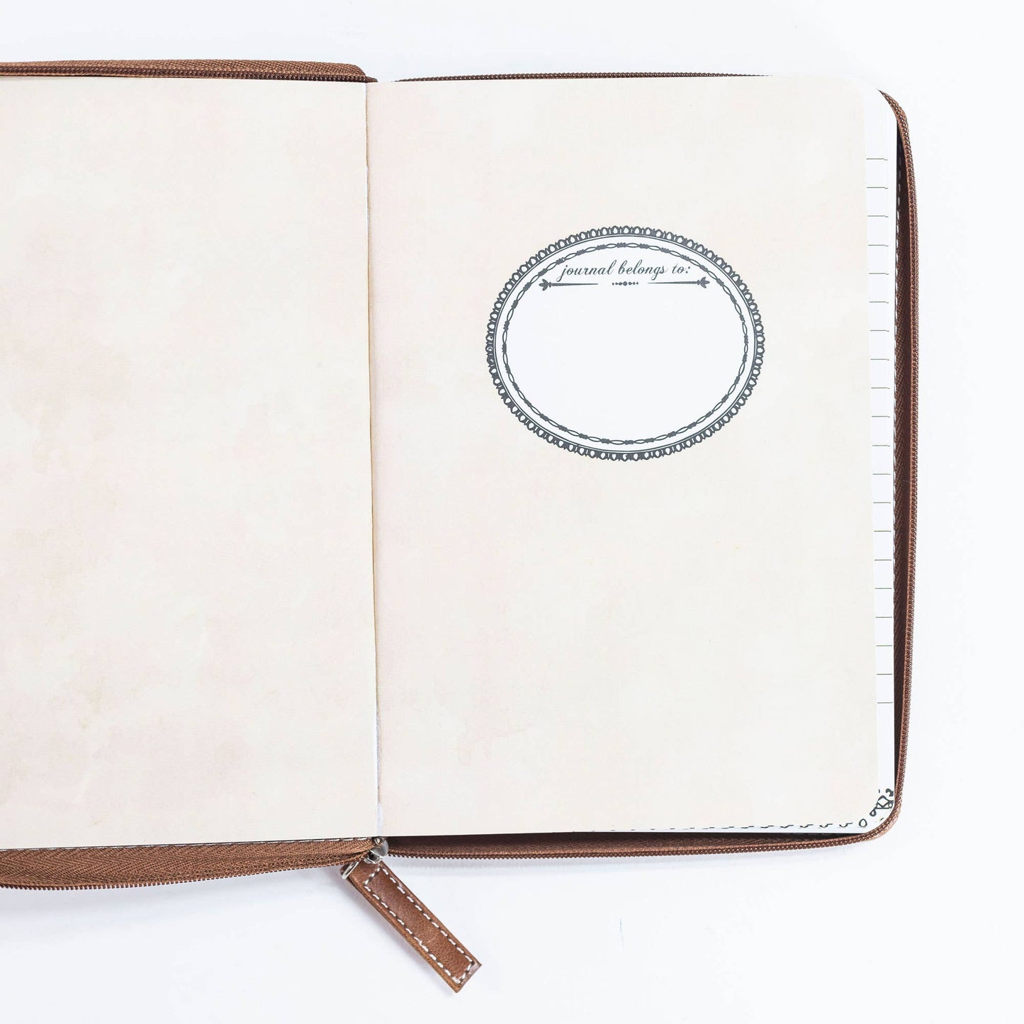 Divinity Boutique - Brown & Black Zippered Journal: Trust