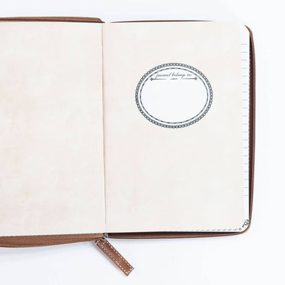 Divinity Boutique - Brown & Black Zippered Journal: Trust