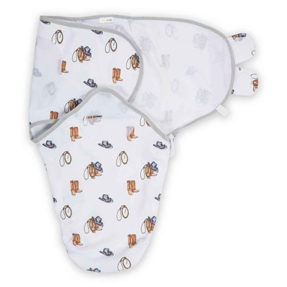 LollyBanks - Life Is Better In Boots Baby Sleep Swaddle Organic Cotton