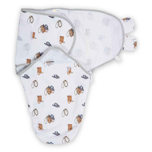 LollyBanks - Life Is Better In Boots Baby Sleep Swaddle Organic Cotton