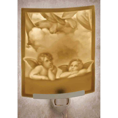 Raphael's Angels Porcelain Lithophane Night Light