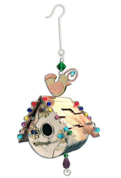 Hand Crafted Bird House Ornament