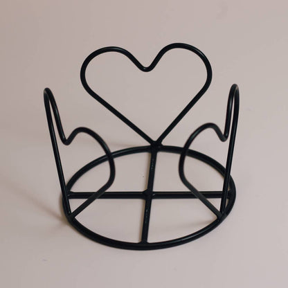 A Cheerful Giver - Heart Candle Holder Jar (Black)