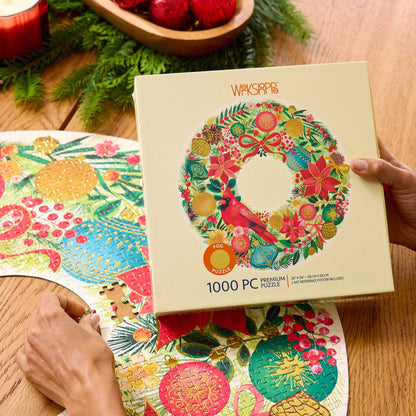 Holiday Wreath 1000 Piece Christmas Puzzle