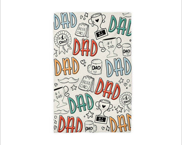 Fathers Day Kitchen Towel Best Dad Ever Daddy Birthday Gift