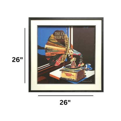 3D Collage Art | Gramophone (26"x26")