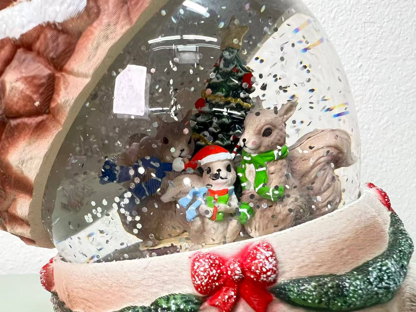 6.5” LED Lighted Acorn Holiday Water Lantern Globe
