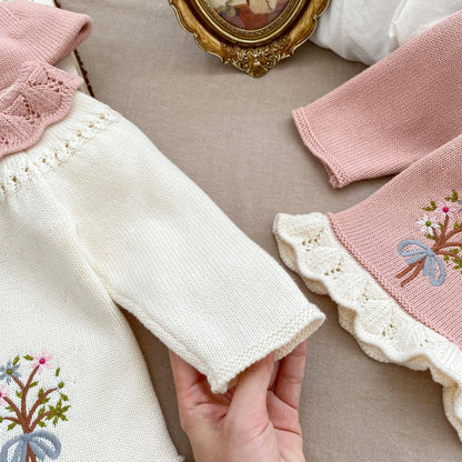 Baby Girl Embroidered Cardigan