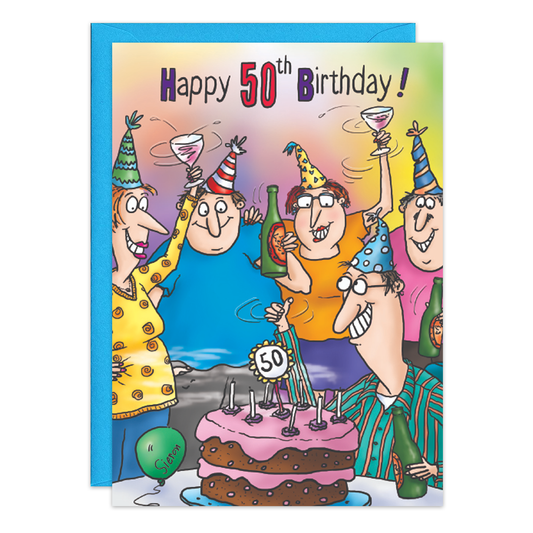 Day Over 50th Birthday Card