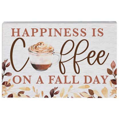 Coffee On Fall Day, Small Sign