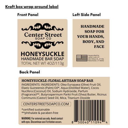 Honeysuckle Spring Handmade Soap Bar - 4oz
