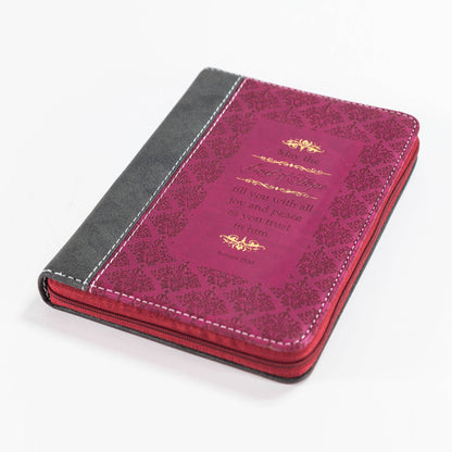 Divinity Boutique - Divine Details: Journal Black And Burgundy Romans 15: 13