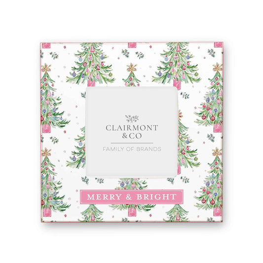 Simply Square Frame-Blush & Baubles - Millennial Christmas: White / Regular