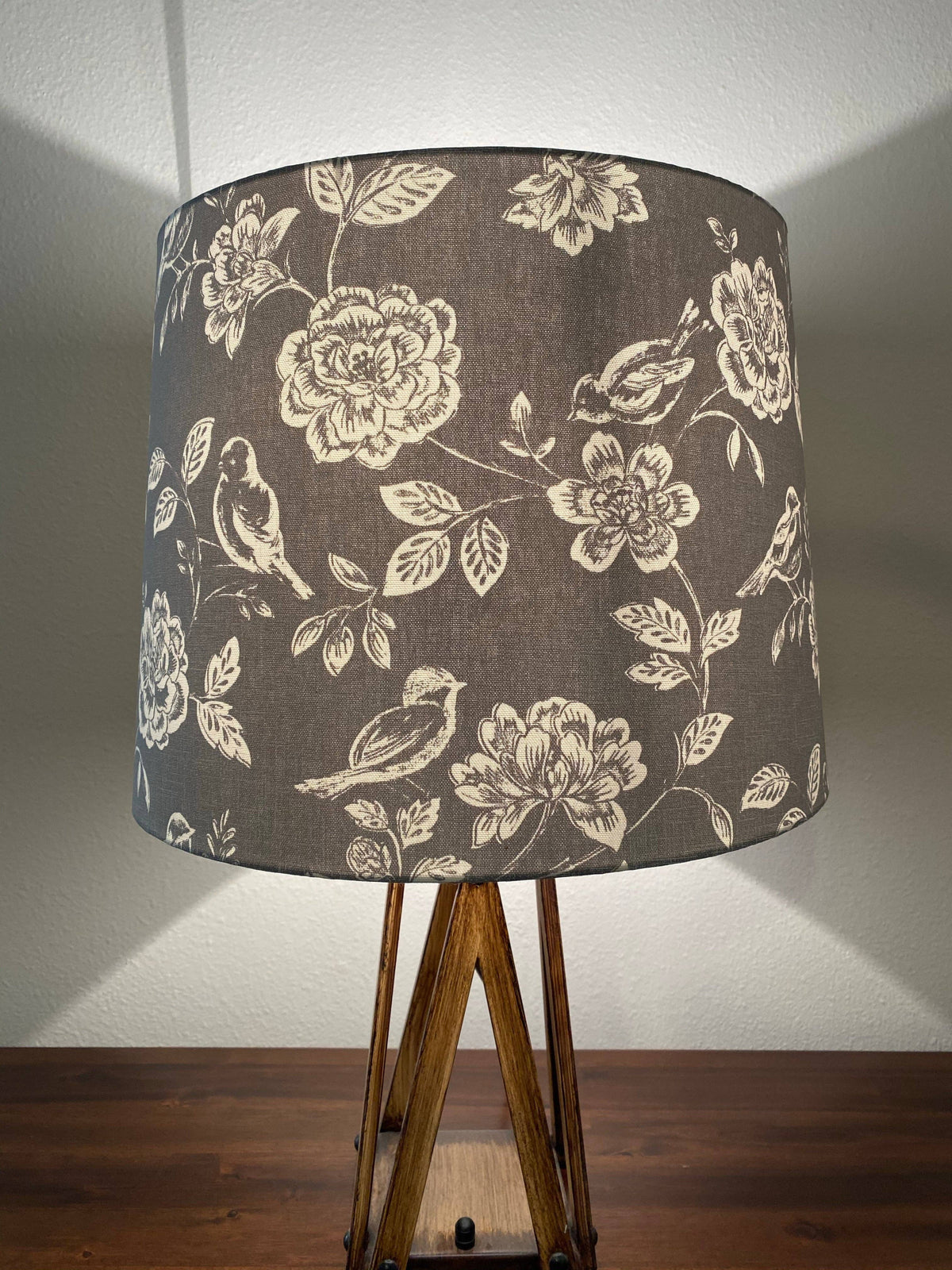 Iliv Bird Garden Grey & White Handmade Lampshade