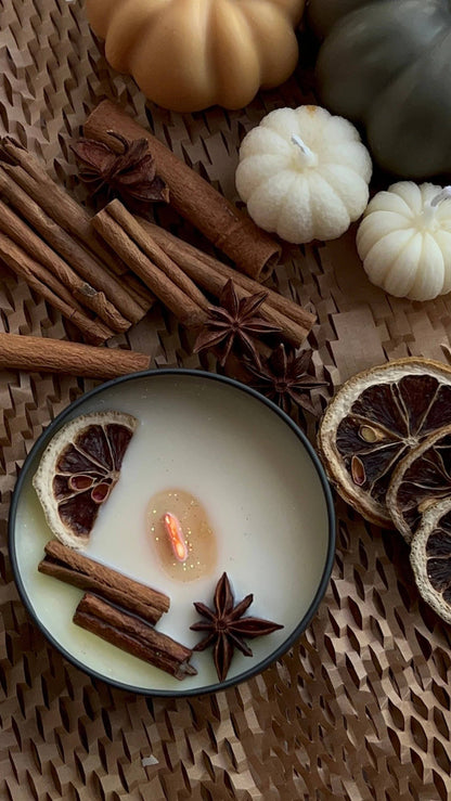 Fall Aromatherapy Candle 5 oz  1.25x1.5in - Halloween