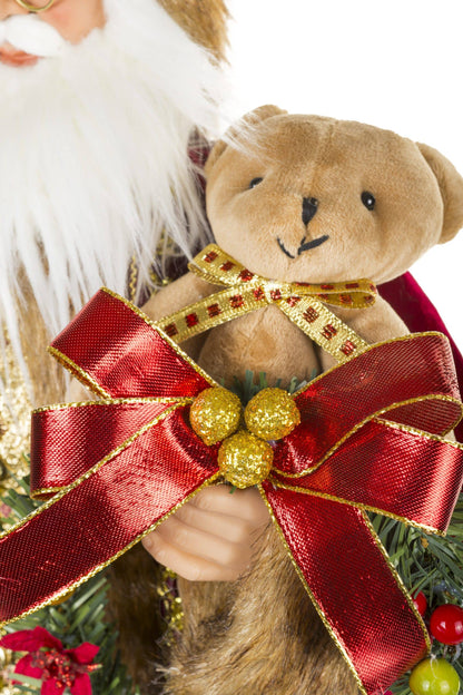 Santa - Burgundy/Gold