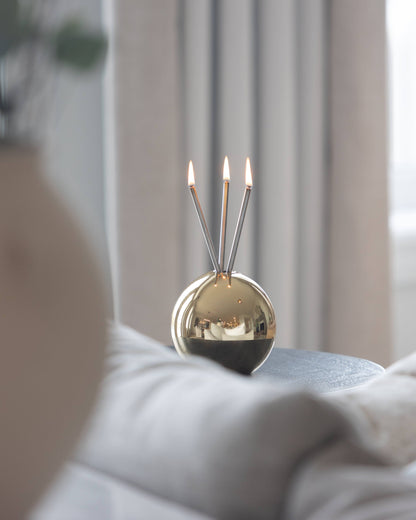 Neva Gold Metallic Vase for Everlasting Candles