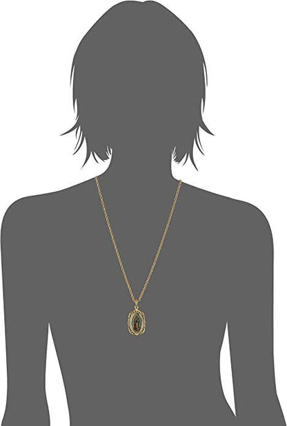 1928 Jewelry - Symbols Of Faith Lady Of Guadalupe Medallion Pendant Necklac