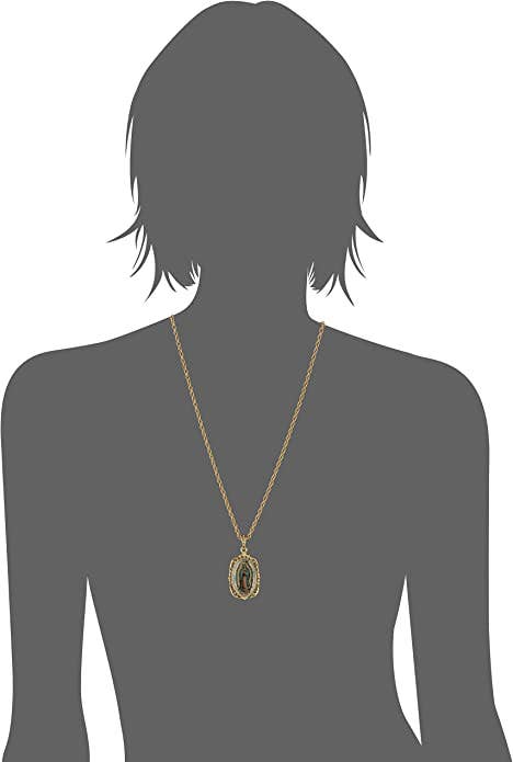1928 Jewelry - Symbols Of Faith Lady Of Guadalupe Medallion Pendant Necklac
