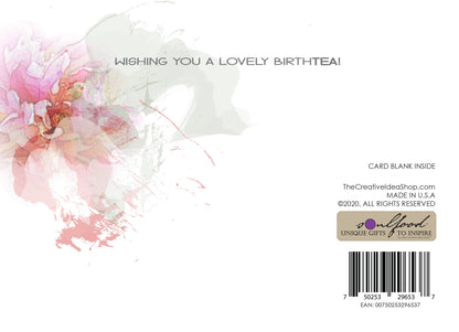 TEA GREETING Card with REAL TEA BAG - Lovely Birthtea