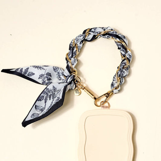 Call Me Later Phone Scarf–Monochrome Muse