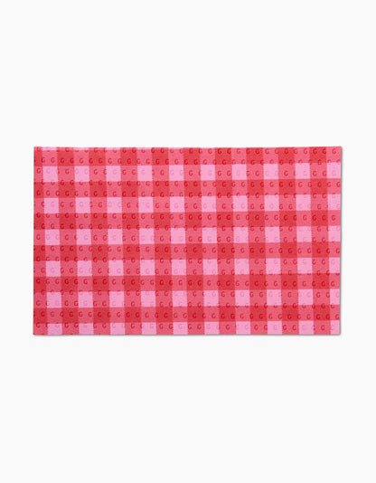 Geometry - Cherry Gingham Not Paper Towel