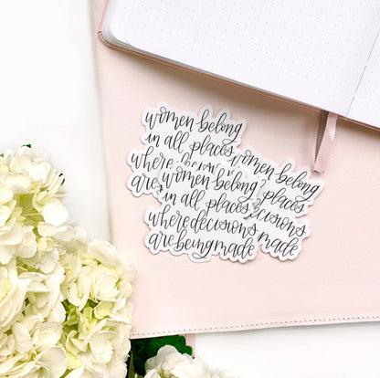 Women Belong Sticker
