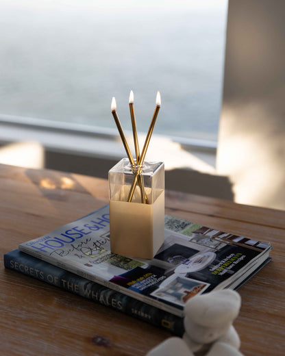 Gold Everlasting Candles – Reusable Steel Oil Candles