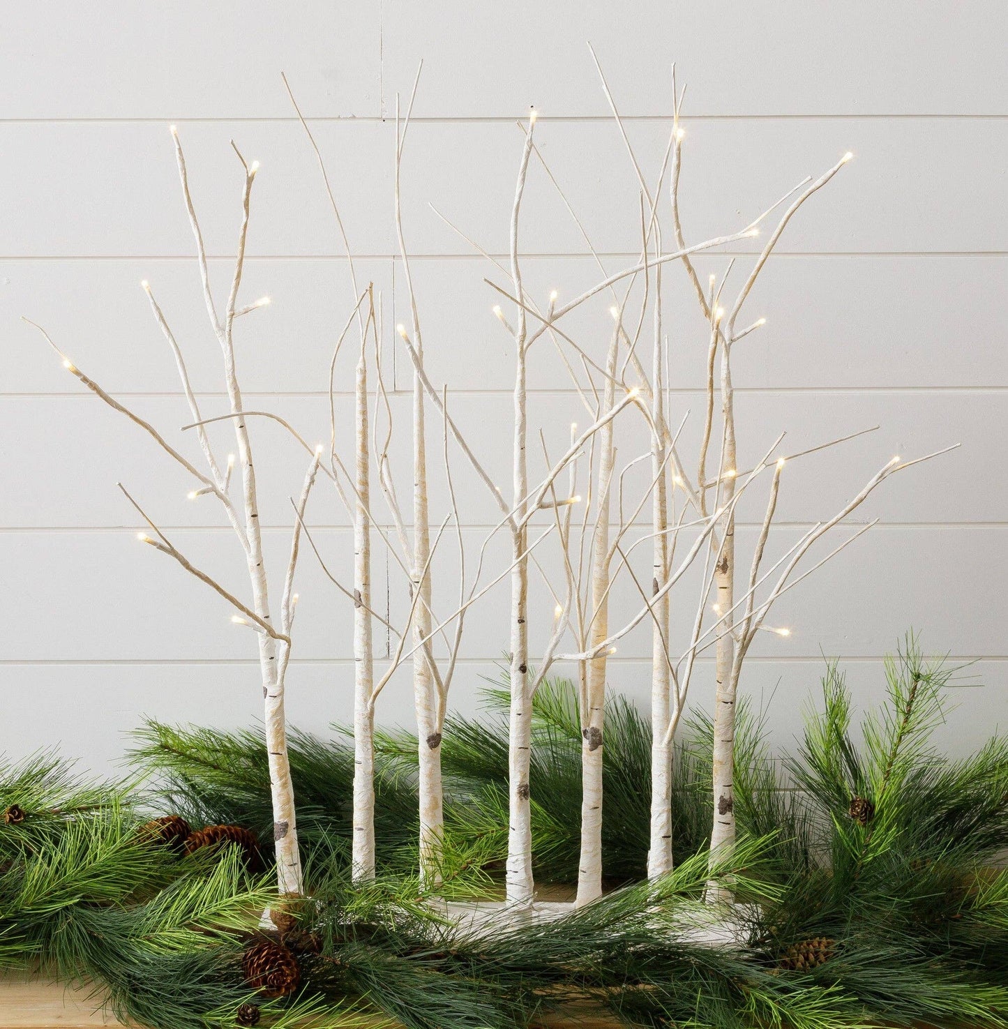 LED Lighted Birch Tree Forest, 28"