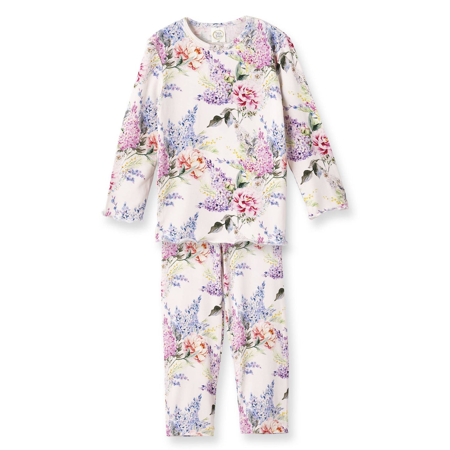 Dream Blossom Matching Family Pajamas – Soft Bamboo: PJ Set Women M