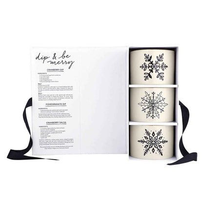 Gold Holiday Dip Bowls Book Box - Ho Ho Ho