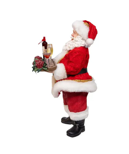 Kurt S. Adler, Inc. - 10.5" Fabriche Wine Santa