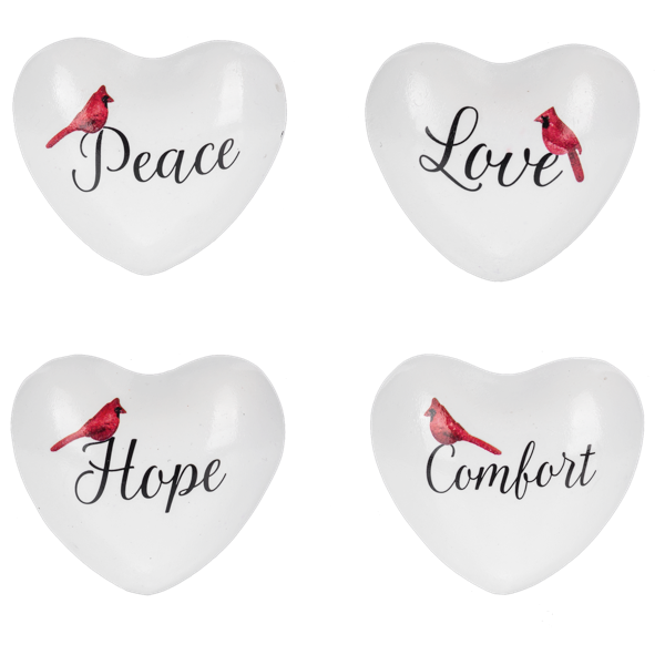 Cardinal with text -Chime Heart