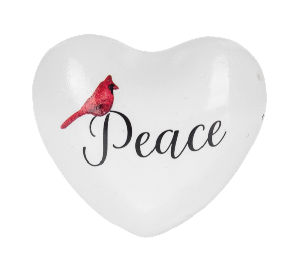 Cardinal with text -Chime Heart