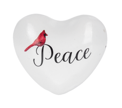 Cardinal with text -Chime Heart